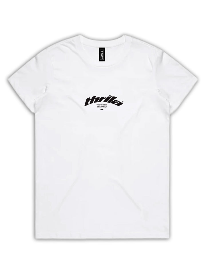 Curve Tee ladies White