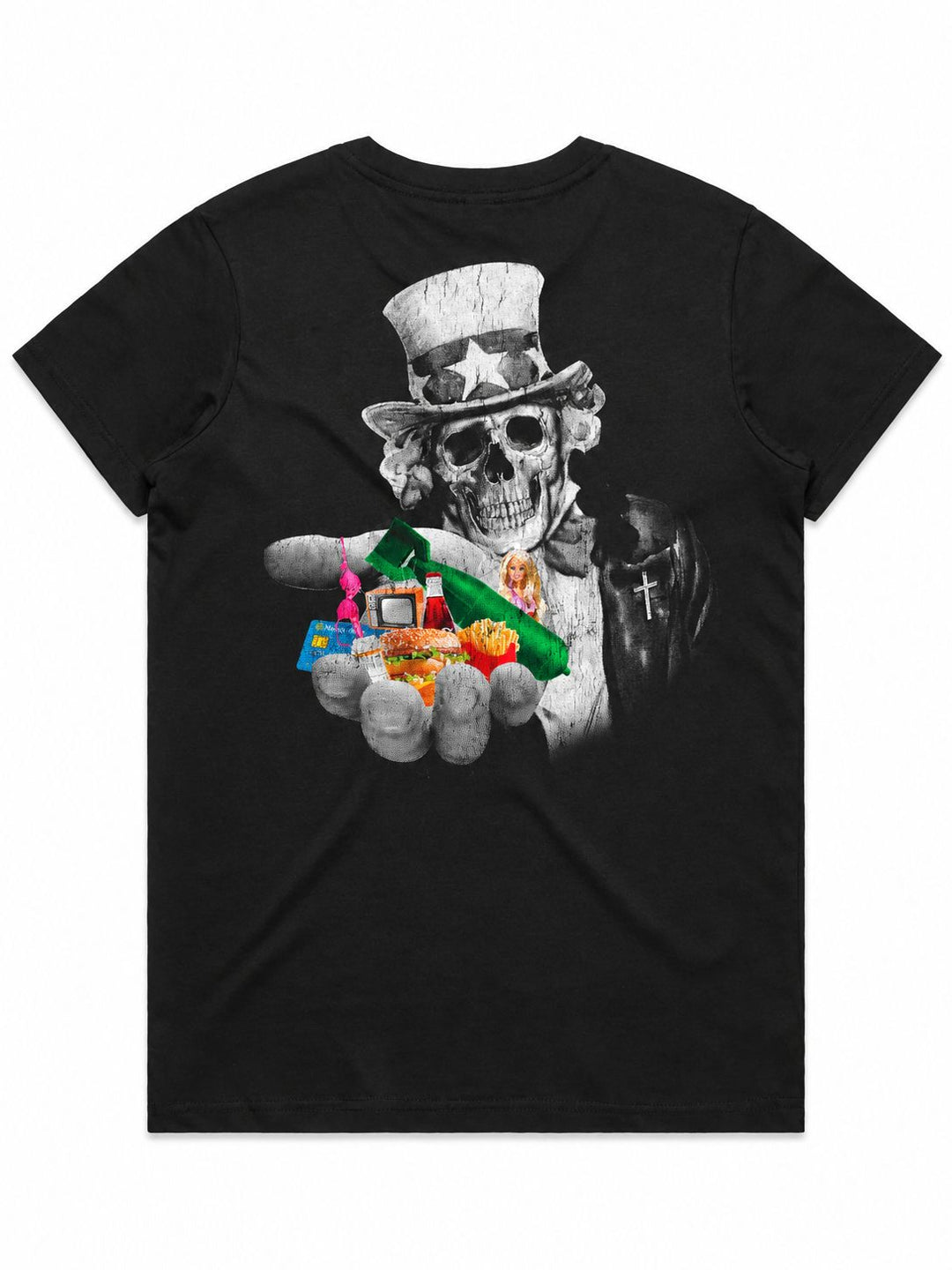 Capitalism (Art Series) Ladies Top (Choose Tee or Tank) — tee back