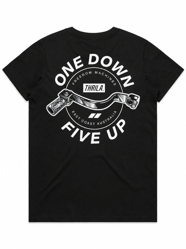 Five Up Ladies Top (Choose Tee or Tank) — tee back