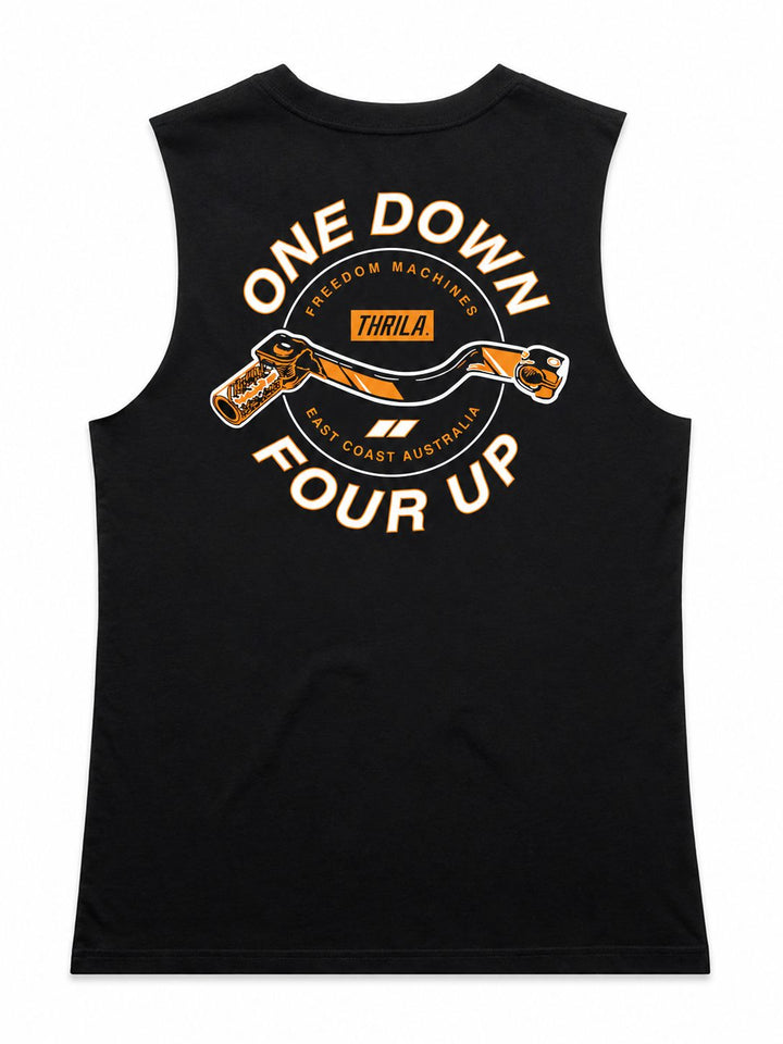Four Up Ladies Top (Choose Tee or Tank) — tank back