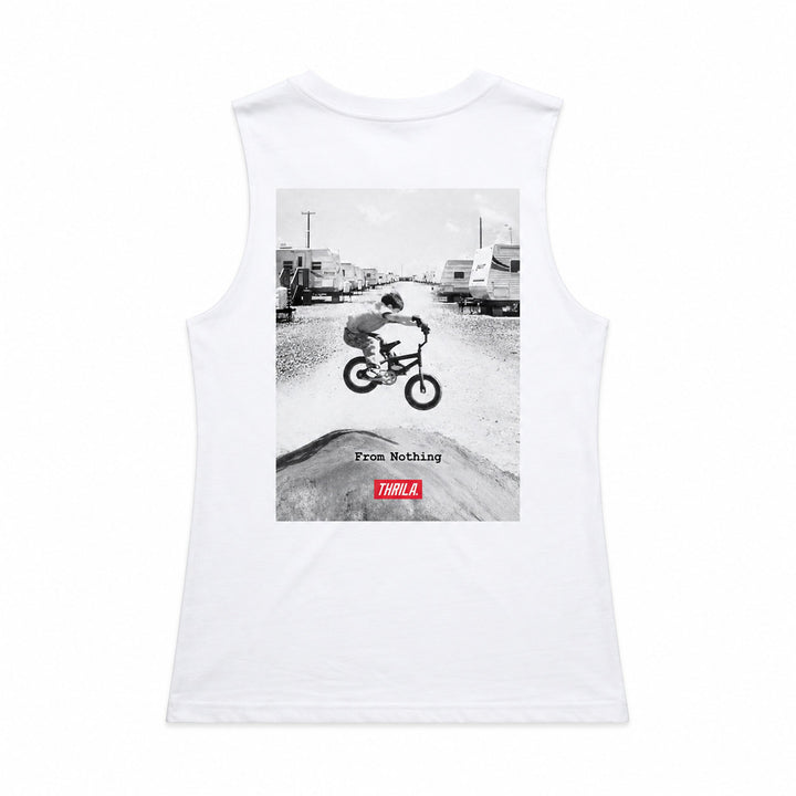 From Nothing (Art Series) Ladies Top (Choose Tee or Tank) — tank back view