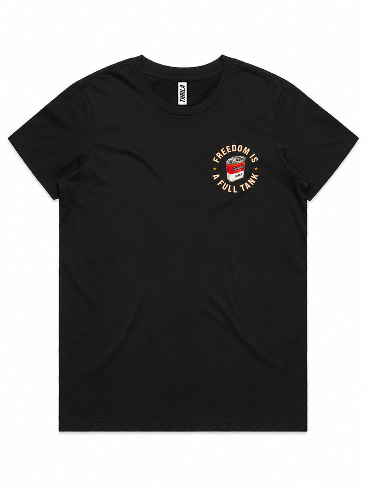 Gas Can Ladies Top (Choose Tee or Tank) — tee front view