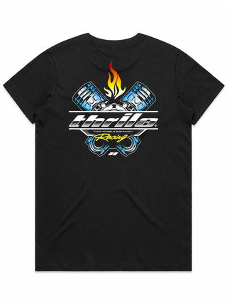 Pistons Ladies Top (Choose Tee or Tank) — tee back
