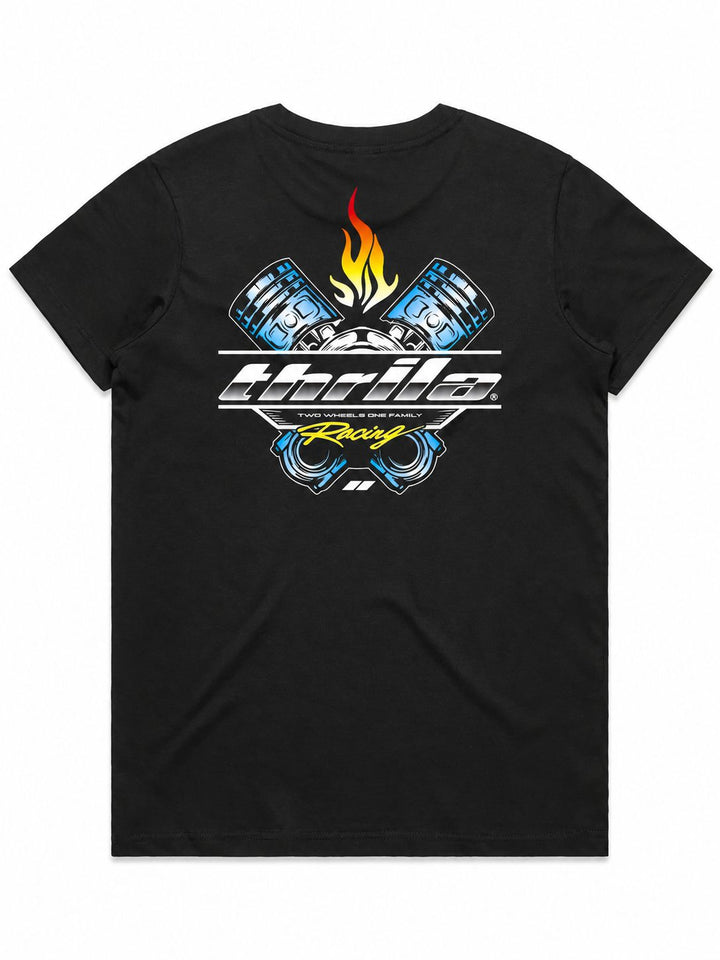 Pistons Ladies Top (Choose Tee or Tank) — tee back