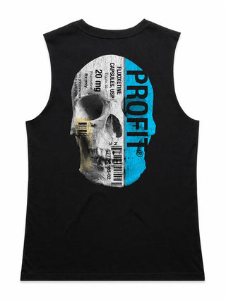Profit (Art Series) Ladies Top (Choose Tee or Tank) — tank back