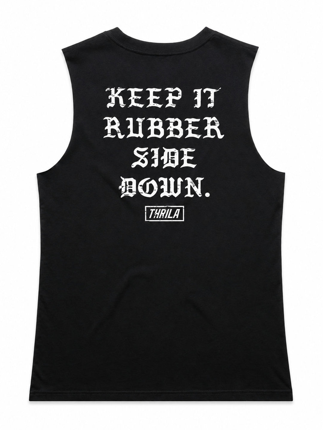 Rubber Down Ladies Top (Choose Tee or Tank) — tank back