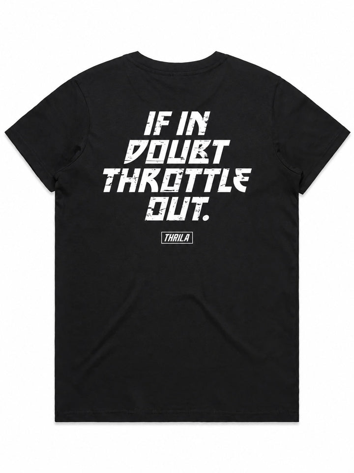 Throttle Ladies Top (Choose Tee or Tank) — tee back